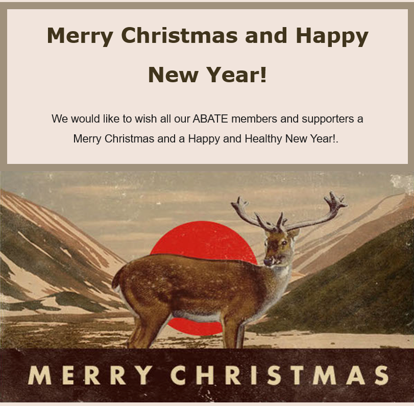 Christmas greeting with a reindeer